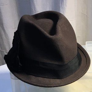 Brown Felt Fedora Hat